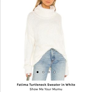NWT never worn Fatima Turtleneck Sweater in White